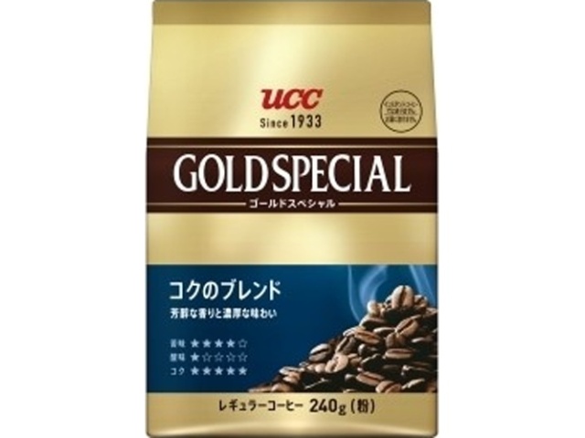 ＵＣＣ ゴールドスペシャルコクのブレンド２４０ｇ □お取り寄せ品 【購入入数１２個】