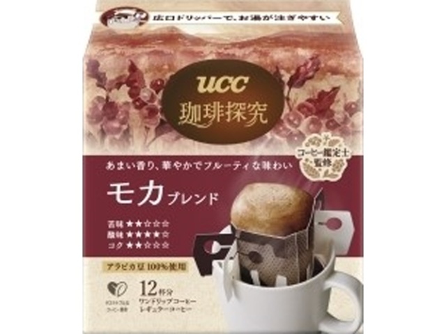 ＵＣＣ 珈琲探究 モカブレンド１２Ｐ □お取り寄せ品 【購入入数１２個】