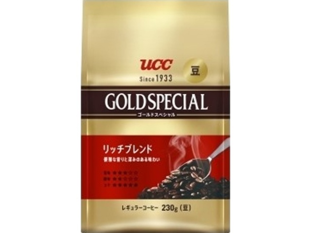 ＵＣＣ ゴールドスペシャル炒り豆リッチ２３０ｇ □お取り寄せ品 【購入入数１２個】