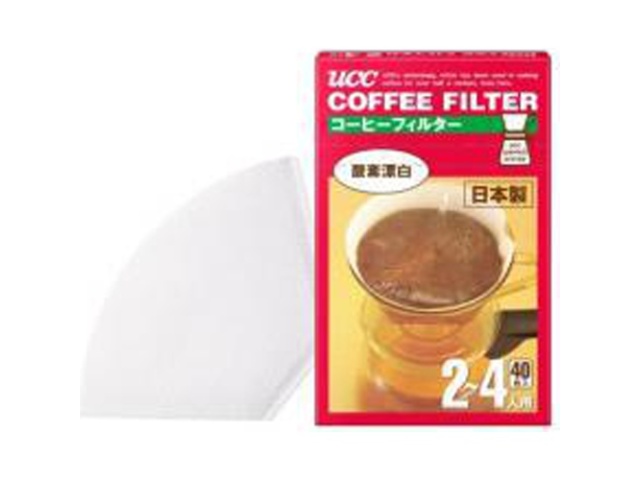 ＵＣＣ コーヒーフィルター（２～４人用）４０Ｐ □お取り寄せ品 【購入入数１２０個】