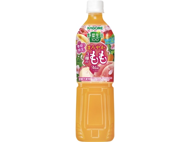 カゴメ 野菜生活 まろやか３種のもも７２０ｍｌ 【新商品 2/3 発売】 □お取り寄せ品 【購入入数１５個】