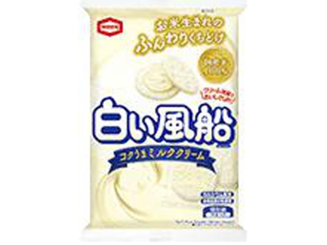 亀田 白い風船 コクうまミルククリーム１５枚 □お取り寄せ品 【購入入数１２個】