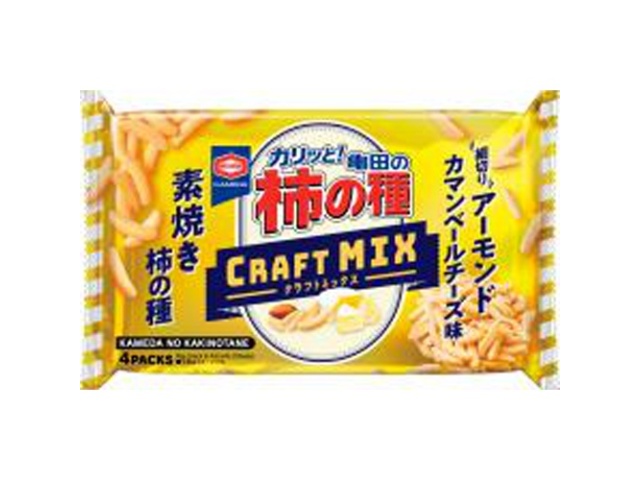 亀田 柿の種クラフトＭＩＸ アーモンド４袋 □お取り寄せ品 【購入入数１２個】