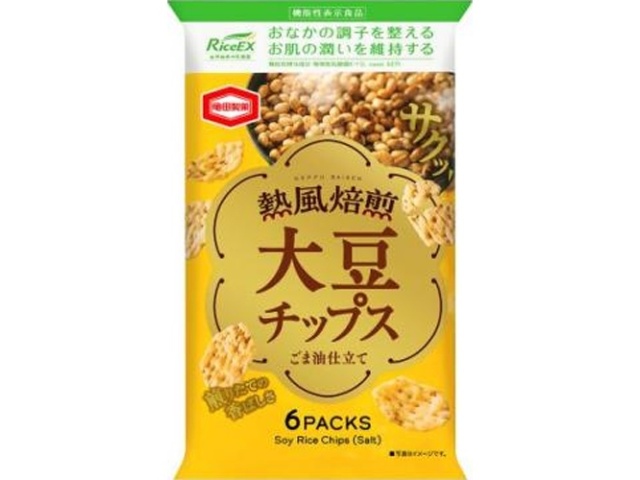亀田 熱風焙煎大豆チップス ５４ｇ □お取り寄せ品 【購入入数１２個】