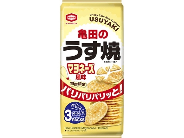 亀田 うす焼 マヨネーズ風味７０ｇ □お取り寄せ品 【購入入数１２個】