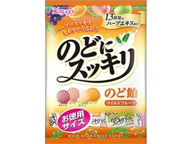 春日井製菓 のどにスッキリマイルドフルーツ徳用２６９ｇ □お取り寄せ品 【購入入数１２個】