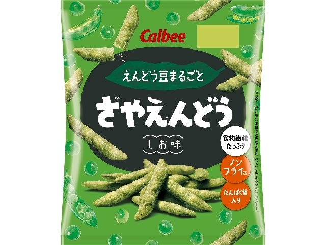 カルビー さやえんどう しお味６１ｇ △ 【購入入数１２個】