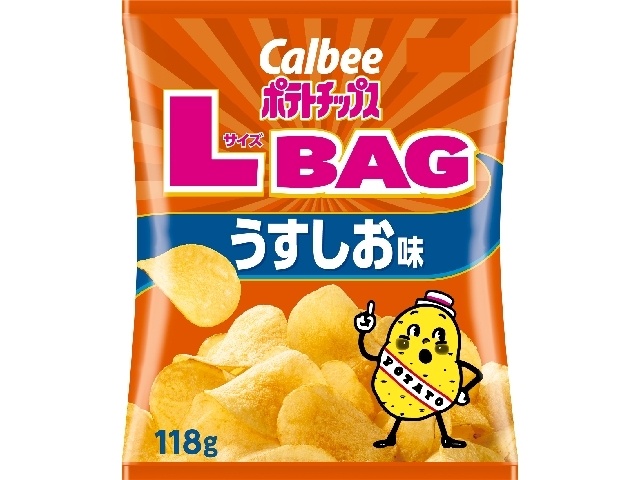 カルビー ポテトＬサイズＢＡＧうすしお味１１８ｇ □お取り寄せ品 【購入入数１２個】