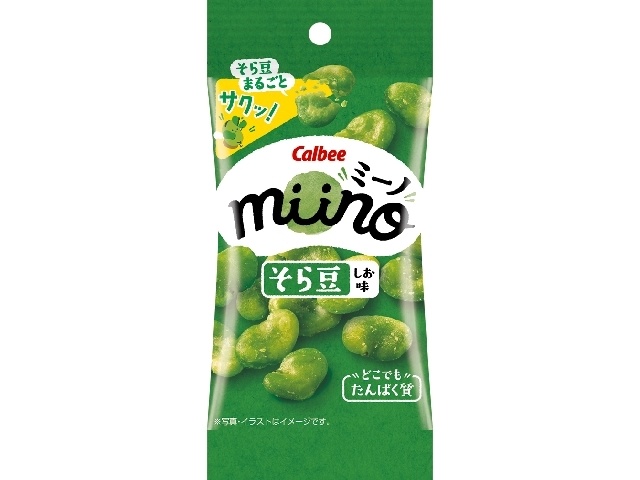 カルビー ｍｉｉｎｏそら豆しおスリムサイズ ２０ｇ □お取り寄せ品 【購入入数１８個】