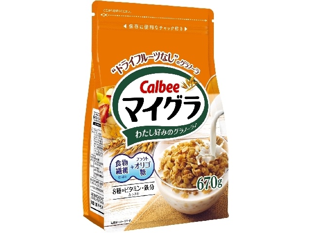 カルビー マイグラ ６７０ｇ 【新商品 2/9 発売】 □お取り寄せ品 【購入入数６個】