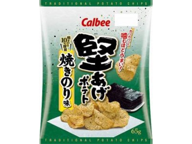 カルビー 堅あげポテト 焼きのり味６５ｇ □お取り寄せ品 【購入入数１２個】