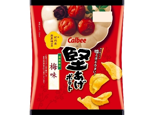 カルビー 堅あげポテト梅味 ６０ｇ 【新商品 3/23 発売】 △ 【購入入数１２個】
