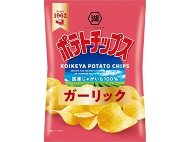 湖池屋 ポテトチップス ガーリック５０ｇ △ 【購入入数１２個】