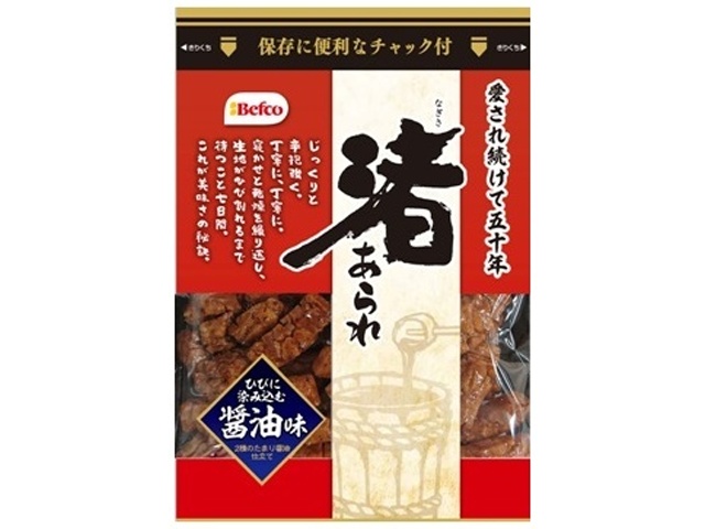 栗山米菓 ９０ｇ渚あられ醤油味 【今月の特売 菓子】 □お取り寄せ品 【購入入数１２個】