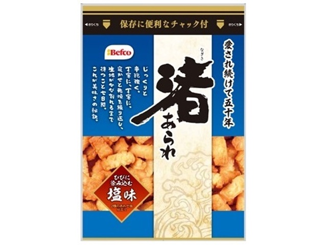 栗山米菓 ９０ｇ渚あられ塩味 【今月の特売 菓子】 □お取り寄せ品 【購入入数１２個】