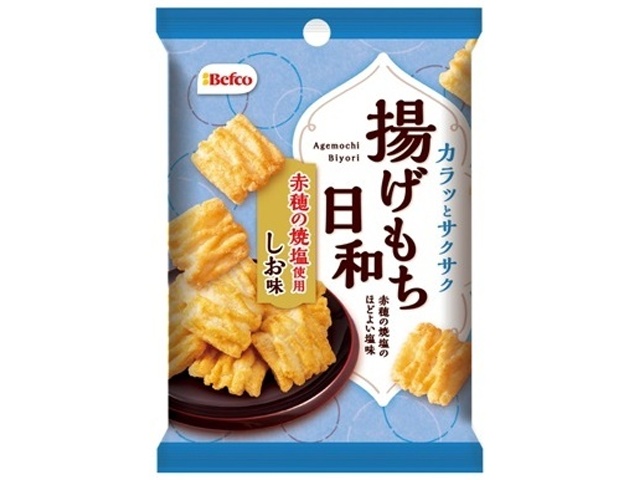 栗山米菓 揚げもち日和 しお味６０ｇ 【新商品 4/1 発売】 【今月の特売 菓子】 □お取り寄せ品 【購入入数１６個】
