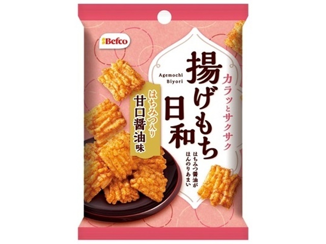 栗山米菓 揚げもち日和 甘口醤油味６０ｇ 【新商品 4/1 発売】 【今月の特売 菓子】 □お取り寄せ品 【購入入数１６個】