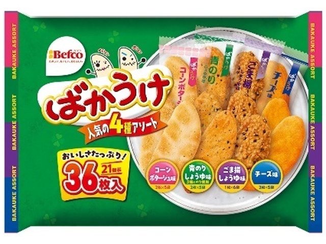 栗山米菓 Ｎばかうけアソート ３６枚 【今月の特売 菓子】 △ 【購入入数１０個】