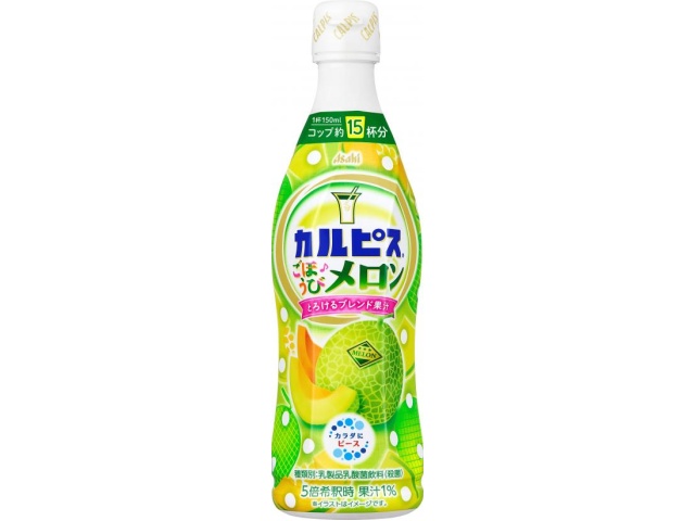 カルピス ごほうびメロン ４７０ｍｌ 【新商品 4/21 発売】 【今月の特売 飲料水】 【購入入数１２個】
