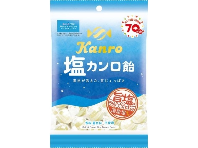 カンロ 塩カンロ飴 １４０ｇ 【数量限定】 □お取り寄せ品 【購入入数４８個】