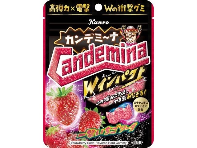 カンデミーナグミ Ｗインパクト一撃いちごソーダ 【数量限定】 △ 【購入入数６個】