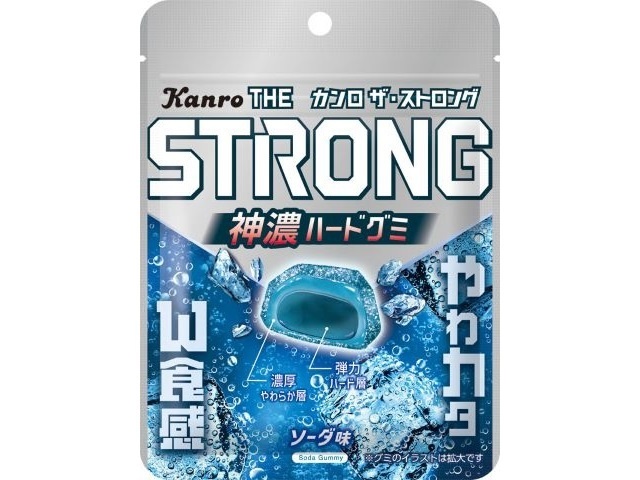 カンロ ザ・ストロンググミ ソーダ ７０ｇ 【新商品 3/23 発売】 △ 【購入入数６個】