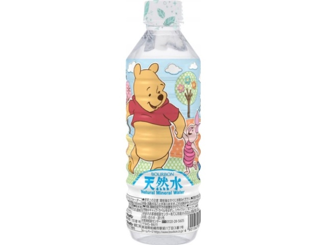 ブルボン くまのプーさん天然水Ｐ５００ｍｌ △ 【購入入数２４個】