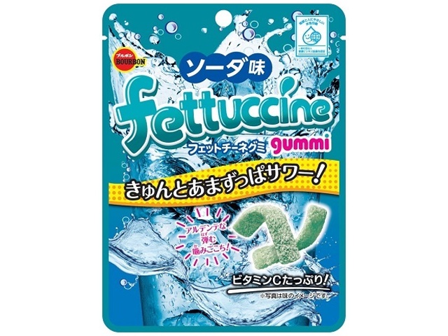 ブルボン フェットチーネグミソーダ味 ５０ｇ △ 【購入入数１０個】