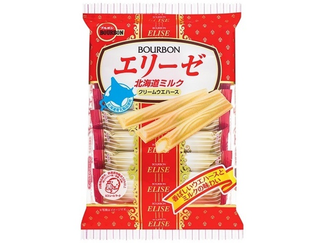 ブルボン エリーゼ 北海道ミルク１６本 □お取り寄せ品 【購入入数１２個】