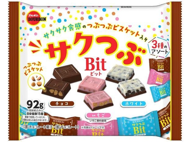 ブルボン サクつぶビット ９２ｇ △ 【購入入数１２個】