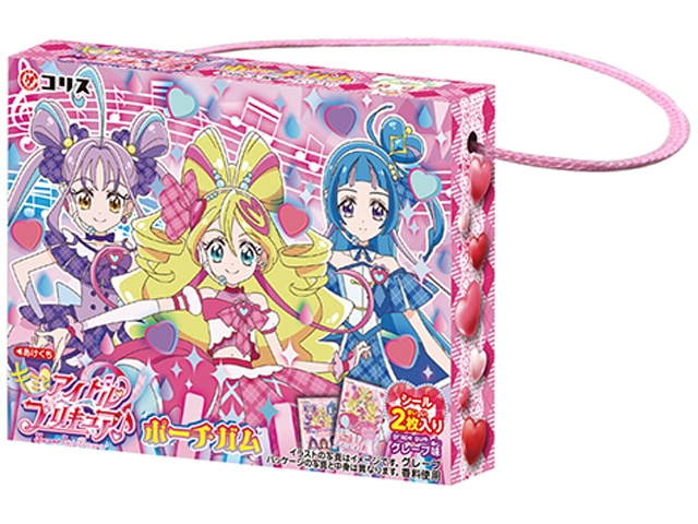 コリス キミとアイドルプリキュア♪ポーチガム □お取り寄せ品 【購入入数２４０個】［おもちゃ］