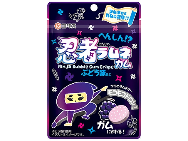 コリス へんしん！？忍者ラムネガム ２５ｇ □お取り寄せ品 【購入入数１２０個】