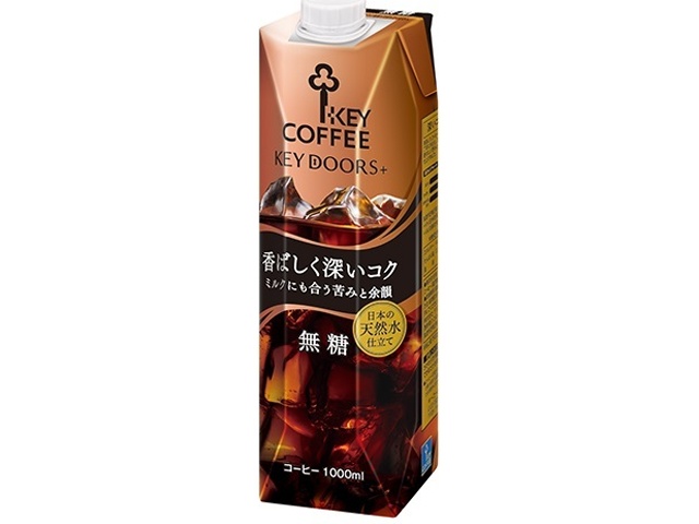 キー リキッドコーヒーコク深い無糖 １Ｌ □お取り寄せ品 【購入入数６個】