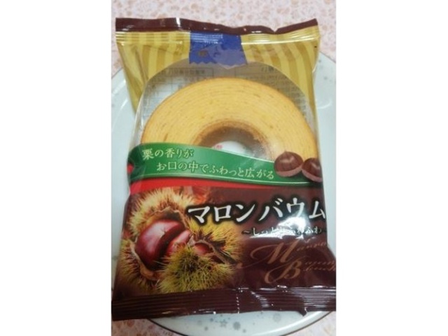 かし原 マロンバウムクーヘン１個 □お取り寄せ品 【購入入数１２個】