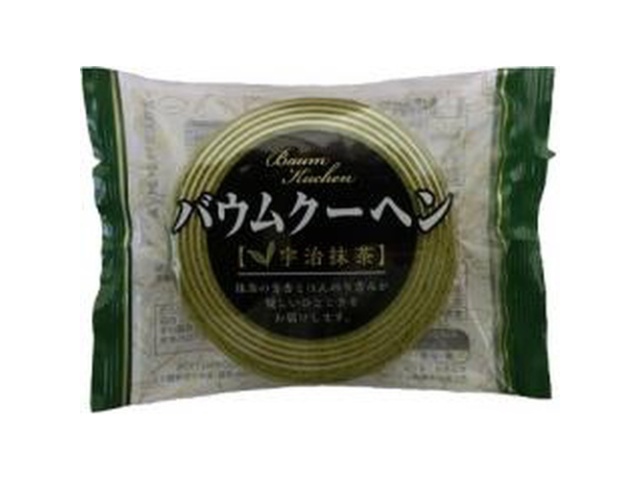 かし原 宇治抹茶バウムクーヘン１個 □お取り寄せ品 【購入入数１２個】