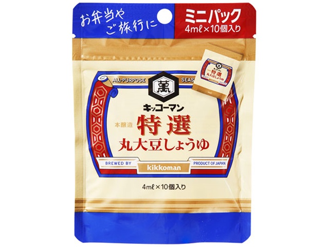 キッコーマン 特選丸大豆しょうゆ ４ｍｌ×１０ □お取り寄せ品 【購入入数４８個】