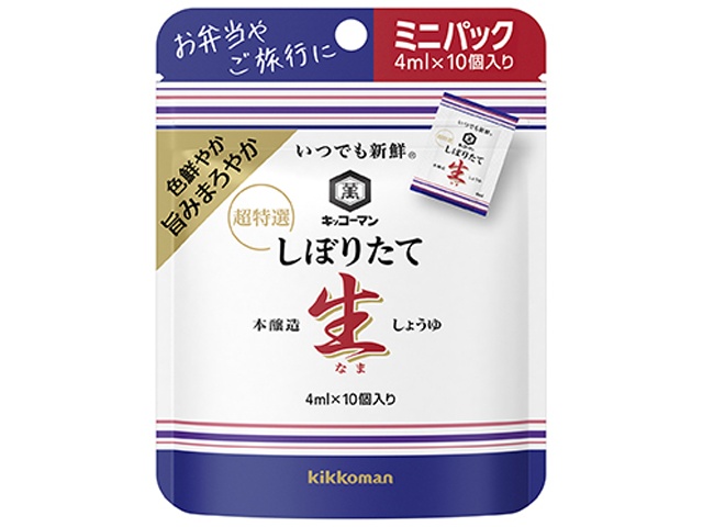 キッコーマン しぼりたて生醤油 ４ｍｌ □お取り寄せ品 【購入入数４８個】