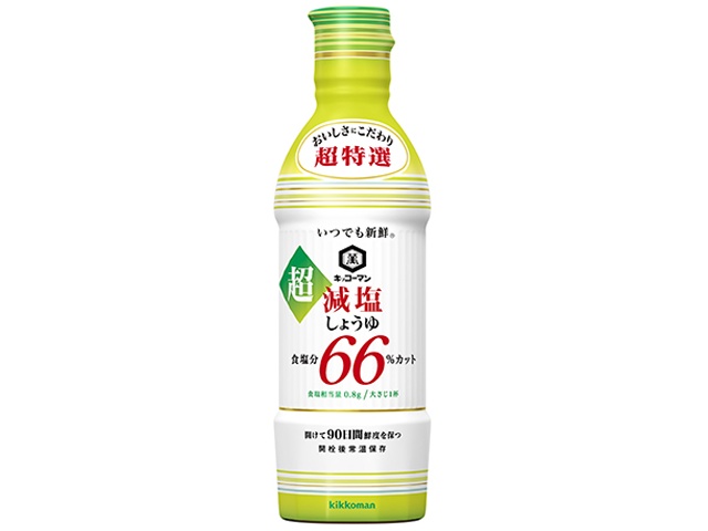 キッコーマン 新鮮 超減塩しょうゆ６６％カット４５０ｍｌ □お取り寄せ品 【購入入数１２個】
