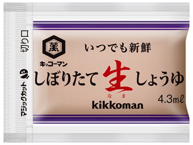 キッコーマン しぼりたて生しょうゆ業務用４．３ｍｌ１００入 □お取り寄せ品 【購入入数２０個】