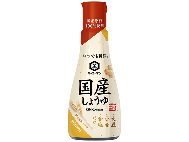 キッコーマン いつでも新鮮 国産しょうゆ２００ｍｌ  【購入入数６個】