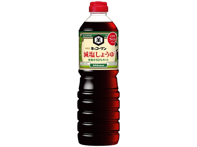 キッコーマン 減塩しょうゆ １Ｌマンパック △ 【購入入数６個】