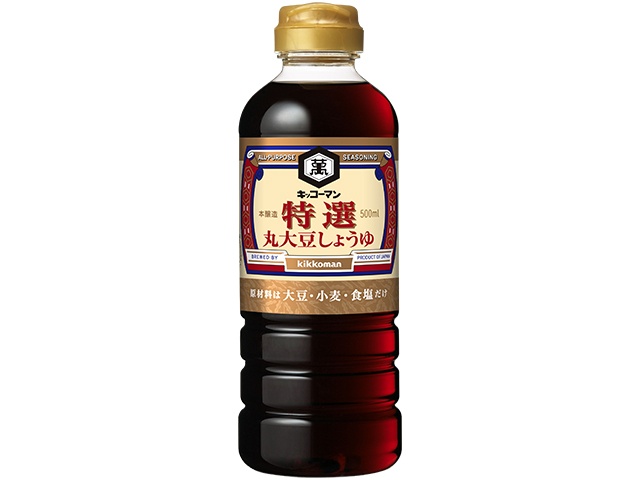 キッコーマン 特選丸大豆しょうゆ ５００ｍｌ △ 【購入入数６個】