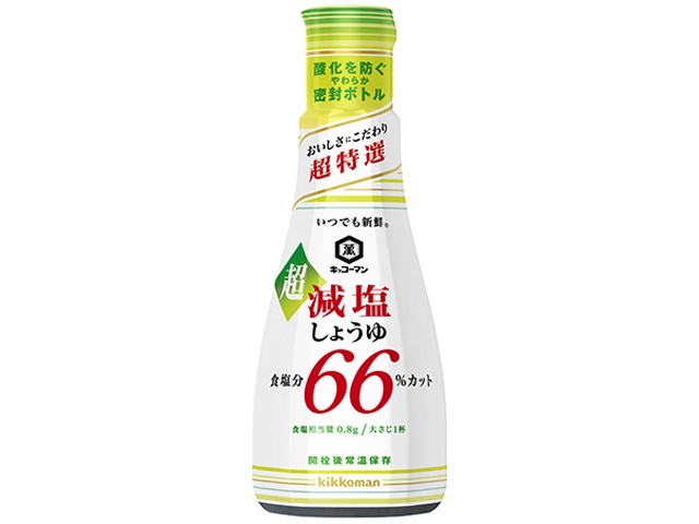 キッコーマン 新鮮 超減塩しょうゆ６６％カット２００ｍｌ □お取り寄せ品 【購入入数１２個】