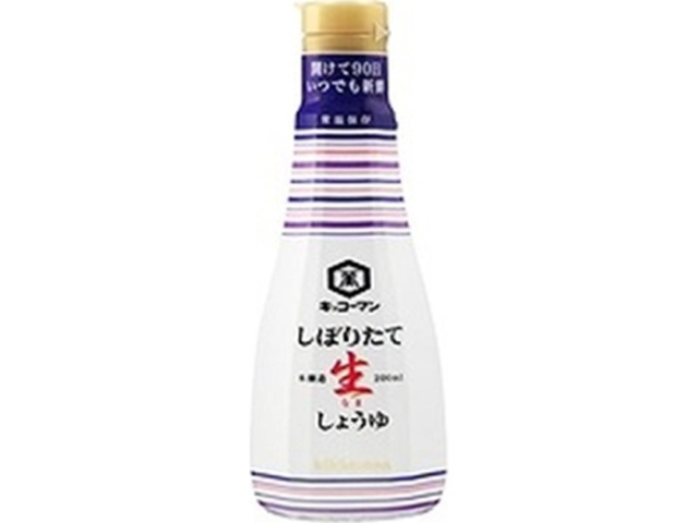 キッコーマン いつでも新鮮搾りたて生しょうゆ２００ｍｌ △ 【購入入数６個】