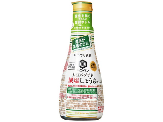 キッコーマン 大豆ペプチド減塩しょうゆ２００ｍｌ □お取り寄せ品 【購入入数１２個】
