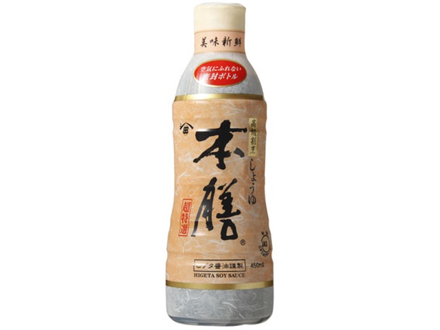 ヒゲタ 高級割烹醤油 本膳 ４５０ｍｌ △ 【購入入数１２個】