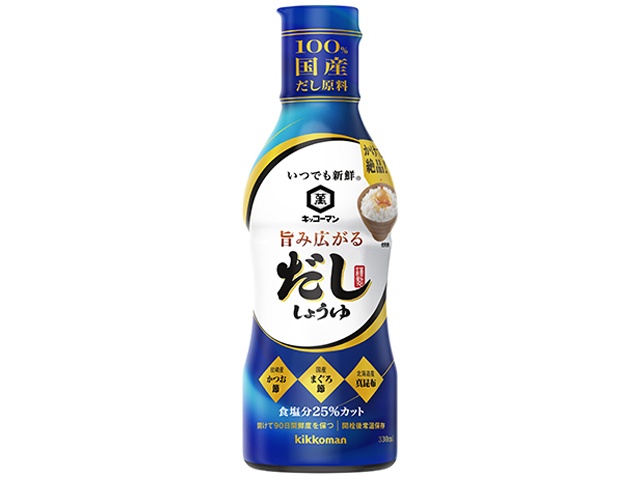 キッコーマン 新鮮旨み広がるだししょうゆ３３０ｍｌ □お取り寄せ品 【購入入数１２個】