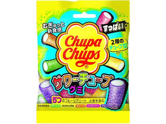 チュッパチャプス サワーチューブグミ５５ｇ 【新商品 3/23 発売】 □お取り寄せ品 【購入入数８０個】
