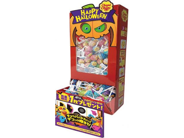 チュッパチャプス ４Ｂカレンダーハロウィン１８０個 【数量限定】 □お取り寄せ品 【購入入数３個】