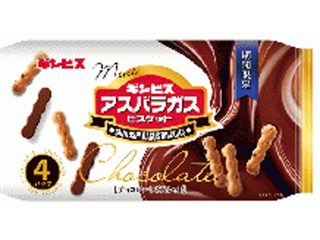 ギンビス ミニアスパラガスチョコ４パック  【購入入数１２個】